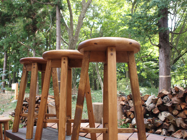 Pine Round Stool